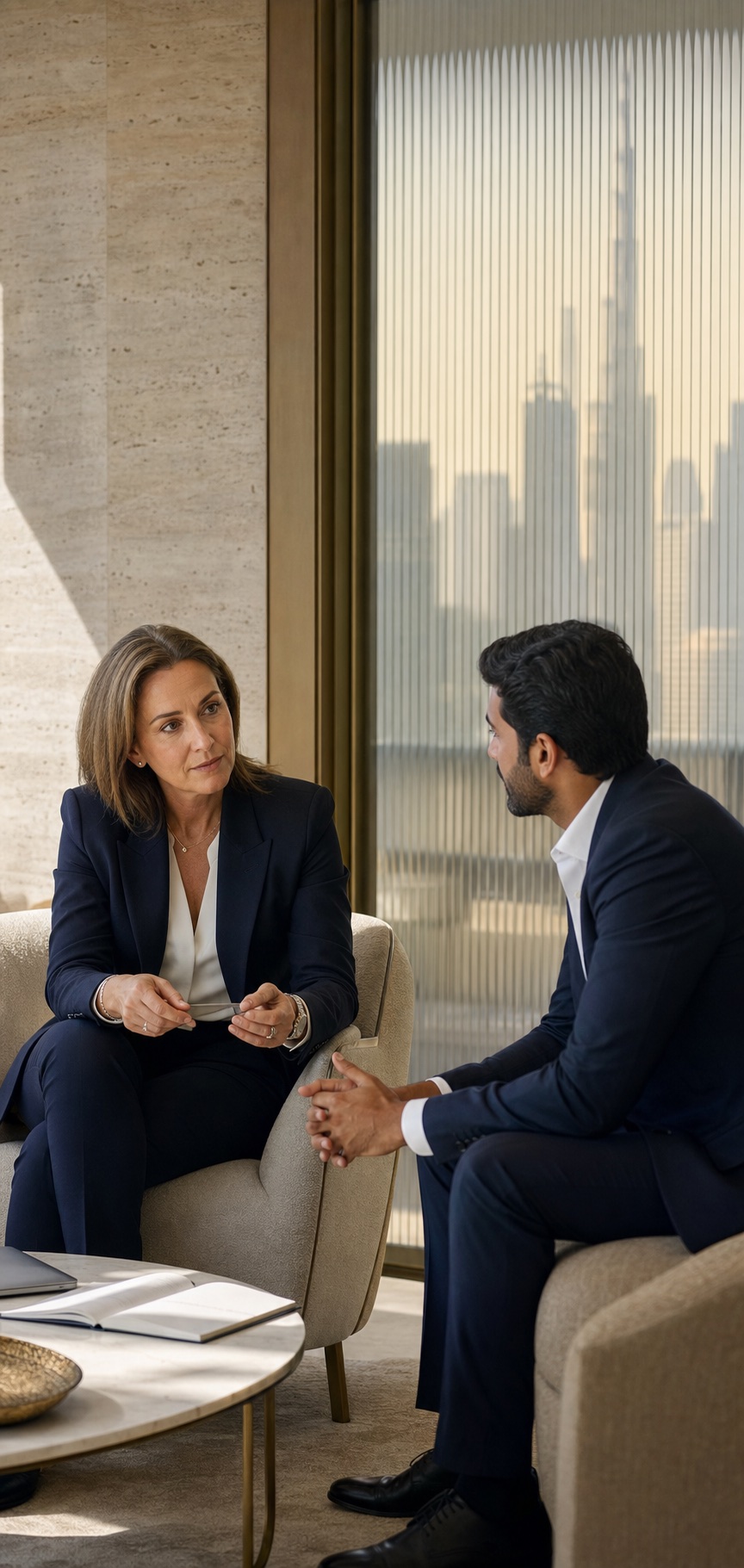 Bank account consultancy meeting